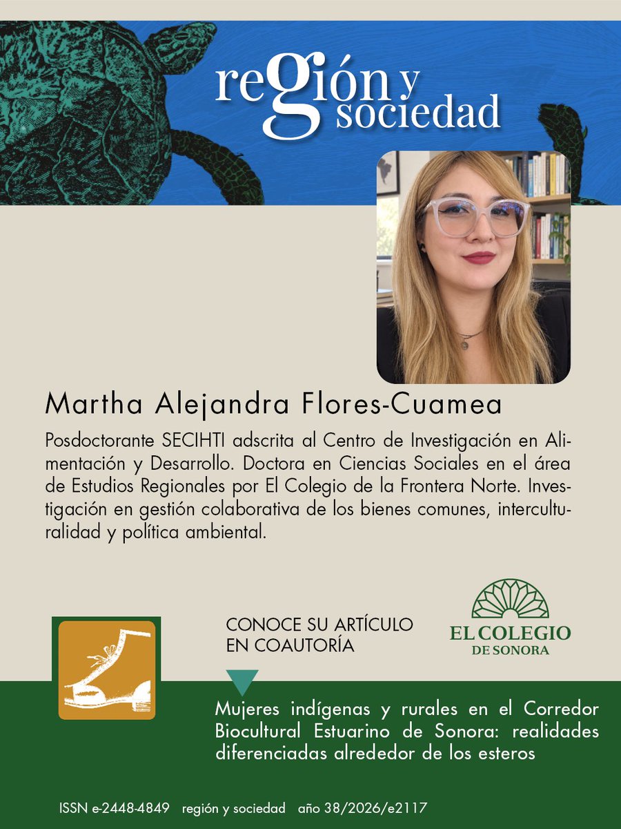 Colsonora's tweet photo. #RevistaColson 👉La investigación destaca la participación de las mujeres en la artesanía, la pesca y la restauración de los esteros, así como las desigualdades de género que enfrentan ante los cambios climáticos.

📄 Lee el artículo completo aquí: https://t.co/SnJNRPN3dx https://t.co/xIKhjCwut6