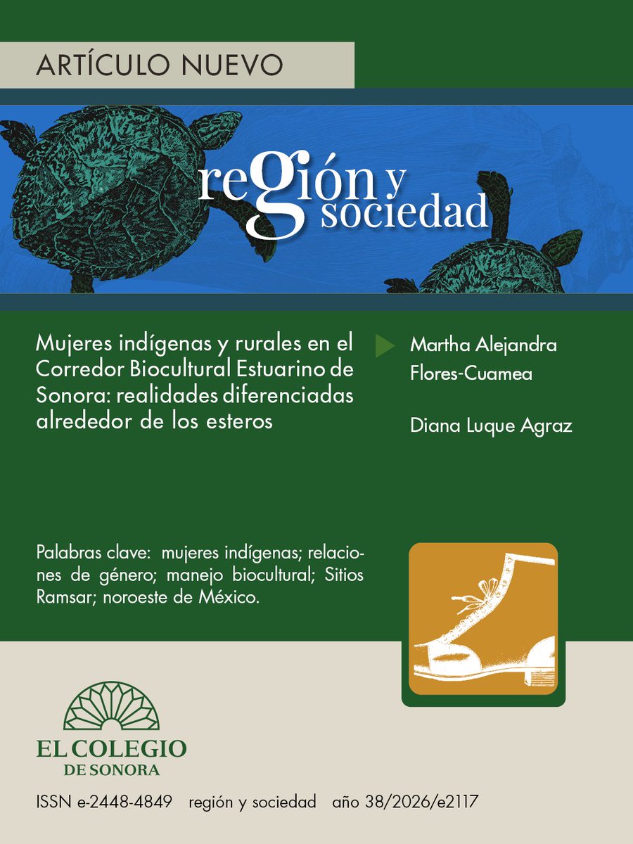 Colsonora's tweet photo. #RevistaColson 👉La investigación destaca la participación de las mujeres en la artesanía, la pesca y la restauración de los esteros, así como las desigualdades de género que enfrentan ante los cambios climáticos.

📄 Lee el artículo completo aquí: https://t.co/SnJNRPN3dx https://t.co/xIKhjCwut6