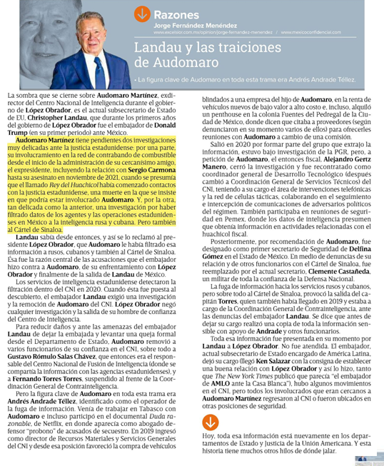 FelipeLeonLopez's tweet photo. Landau y las traiciones de Audomaro @J_Fdz_Menendez https://t.co/Yp3Hqzd38T
