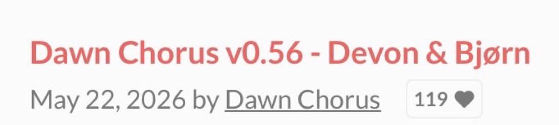 BjornCharts's tweet photo. It’s been 146 days since Bjørn’s route was updated

No news on another update yet

But we can guess that after Devon’s update we’ll get Bjørn next https://t.co/X2EgyLNpYO