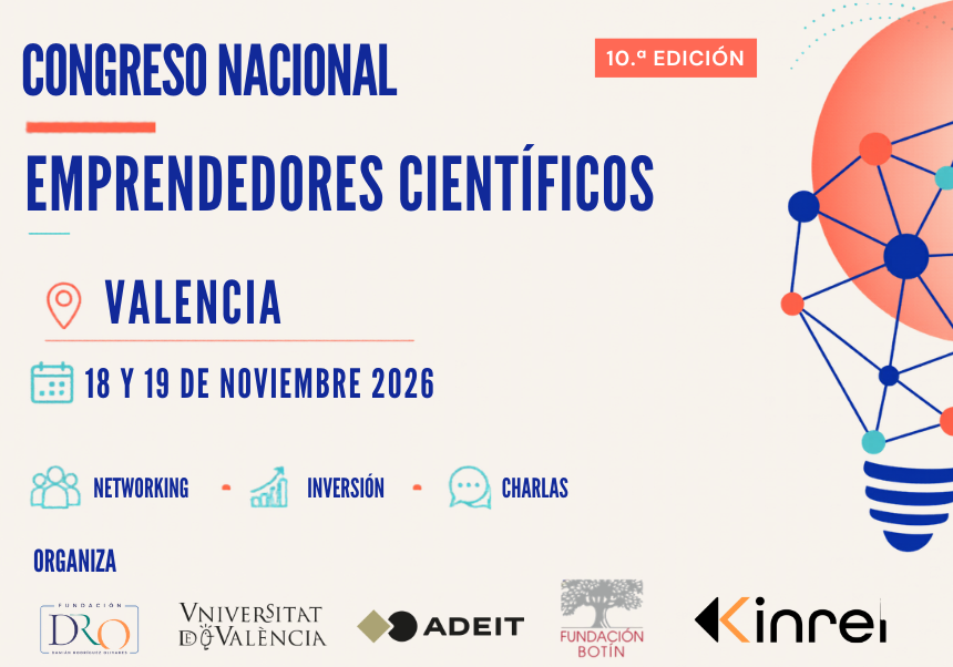 ADEITUV's tweet photo. 🎓La comunidad universitaria @UV_EG ya puede inscribirse gratuitamente en el X Congreso Nacional de Científicos Emprendedores.
📅18 y 19 de noviembre | Valencia
💡Dos días para conectar ciencia, innovación y emprendimiento.
🔗 https://t.co/FcMNd2FwPU https://t.co/t3hQnom9Ok