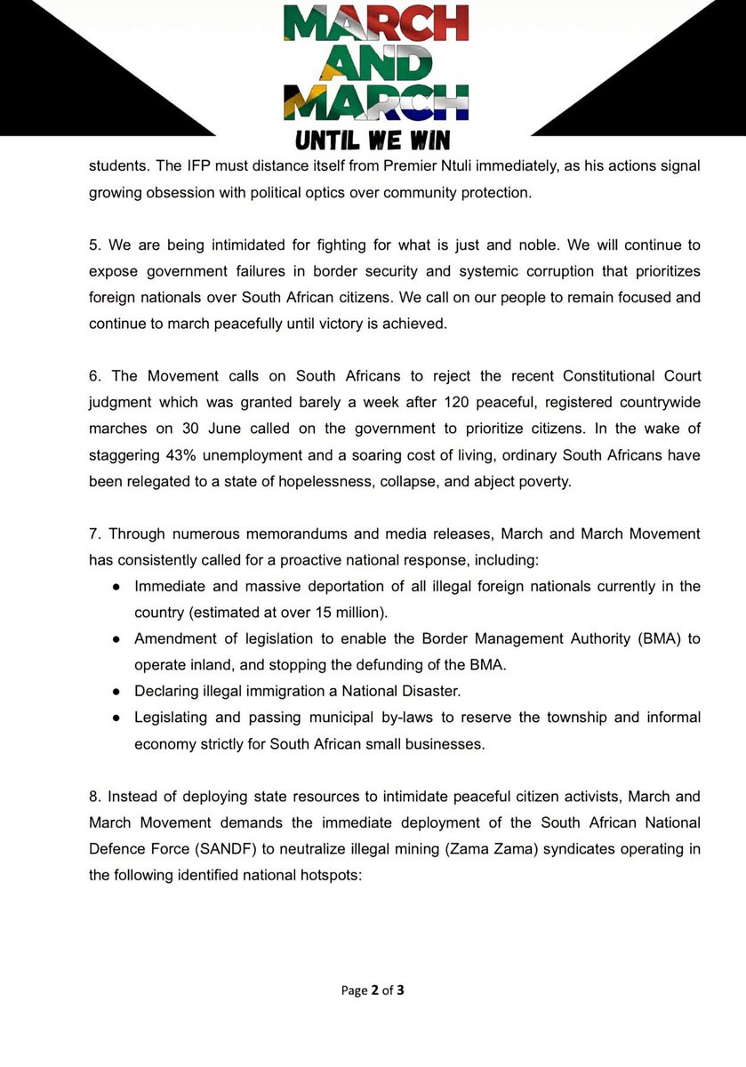 Linothando54's tweet photo. March and March Media Statement ‼️ https://t.co/Fl4ZuroK1A