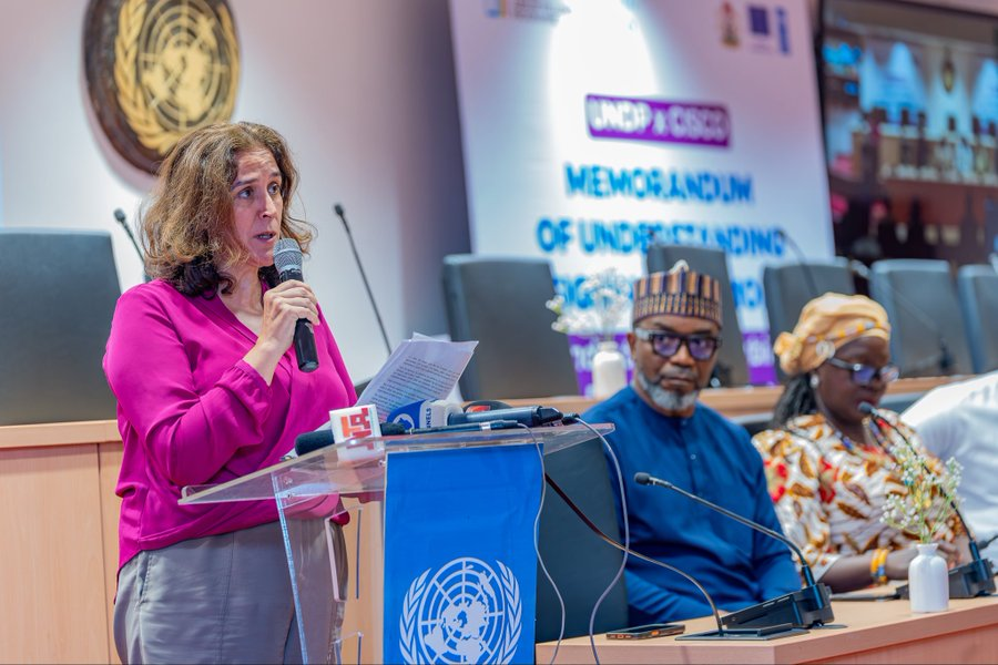 UN_Nigeria's tweet photo. The @EUinNigeria is investing in youth potential. Through the EU-funded, @NigeriaJFP , @UNDPNigeria, in partnership with @CiscoNetAcad, is equipping 150,000 young Nigerians with free digital skills training &amp; certification to unlock opportunities and power economic growth. https://t.co/kC5WyEY8Ju
