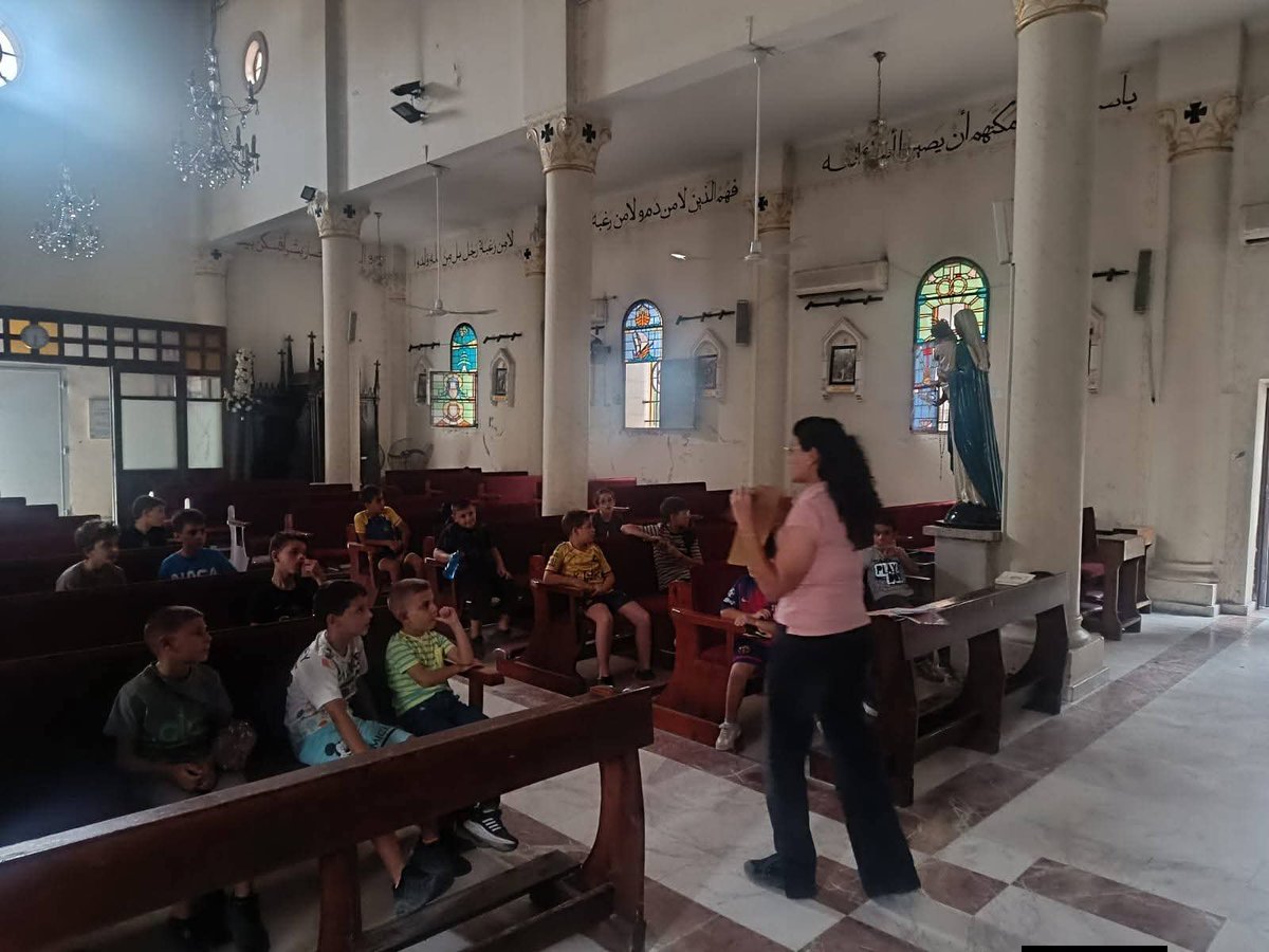 PGabRomanelli's tweet photo. 🙏🎨 Charla de formación espiritual y actividad artística sobre la historia de la Creación con los niños del Oratorio San José de Gaza. https://t.co/zU1NLkTRc4
