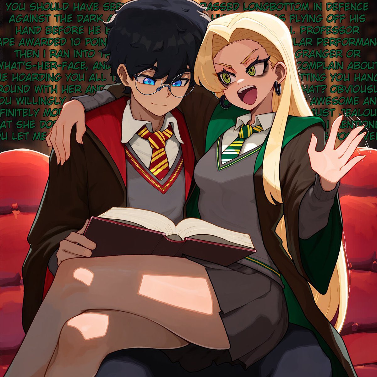SlytherinFoid's tweet photo. @itzyaboypotter Oh Pottah, don’t tell me you have a crush on the girl who picks on you every year…surely you can’t be that pathetic~ https://t.co/fB2d8D6FeL