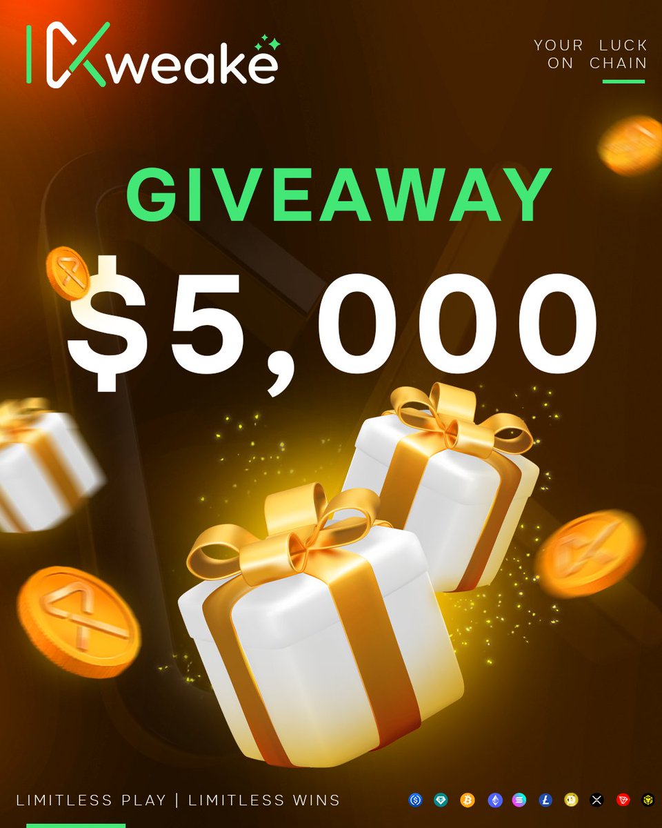Kweake_Official's tweet photo. 🚨💰$5,000 GIVEAWAY - KWEAKE CASINO! 🚨💰

We're giving away $5,000 and you don't want to miss this one! 🔥👀
Think you could be the lucky winner? 👇 

✅ Like this post  
🔁 Retweet (RT) this post 
👥 Tag 5 friends in the replies 
🤖 Must join our Discord: https://t.co/1EprsIyHKx 🔔 Turn on notifications so you never miss an update! (Post Proof)
⏰Ending in 7 Days

💸$5,000 UP FOR GRABS! 
📢 Make sure you complete ALL the requirements to enter! Good luck, everyone! 👑💚

#KWEAKE #Giveaway #5000Giveaway #CryptoCasino #OnlineCasino #CasinoCommunity #GamblingCommunity #SOL #BTC #ETH $USDT