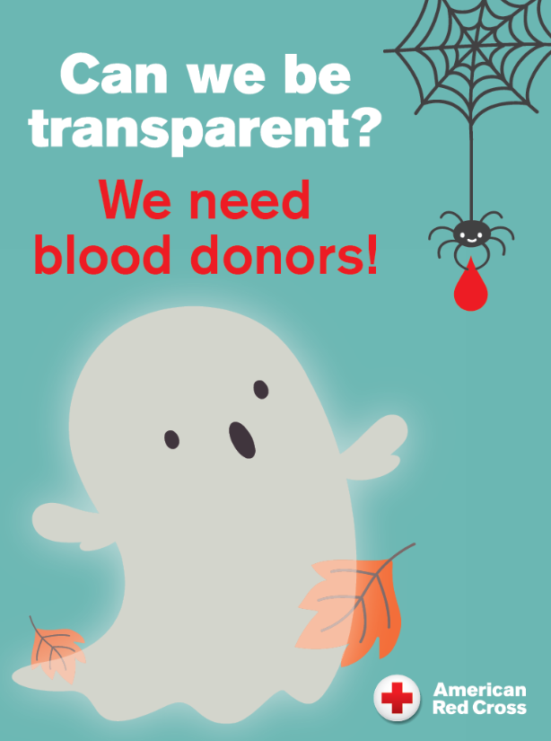 RedCrossNW's tweet photo. No scare tactics here, just a real need for donors. And here's a treat for your help: Come to give blood or platelets Sept. 21-Oct. 18 and get a $15 e-gift card to the merchant of your choice. Help support patients this fall: https://t.co/2eptqTyMLi https://t.co/CZZE2OV8Z7