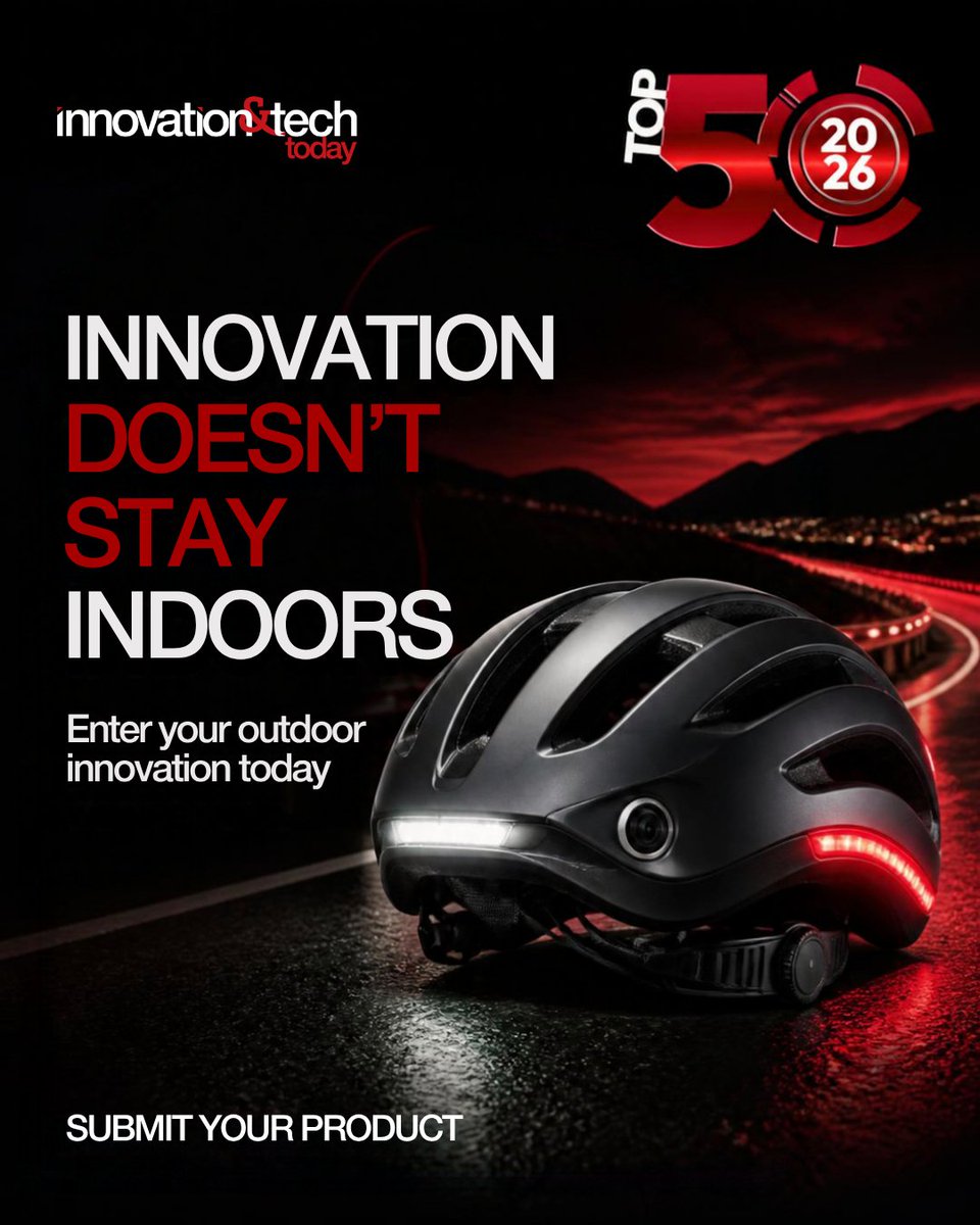InnoTechToday's tweet photo. From smart safety gear to cutting-edge outdoor technology, we’re looking for products pushing the boundaries of what’s possible.

Submit your product for Innovation &amp; Tech Today’s Top 50 Most Innovative Products!

🏆 Enter today: https://t.co/WFY4vG2XSA

#OutdoorTech #TechAwards https://t.co/ynLhgavI86