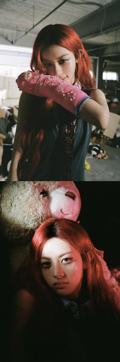 minjn's tweet photo. “it’s a red light today” ... 🚨💟 ╱ did someone say minju’s villain era? because i fear i’ve got a few things to get off my chest, and looking innocent isn’t exactly on the agenda anymore. https://t.co/RpxhKTkeS1