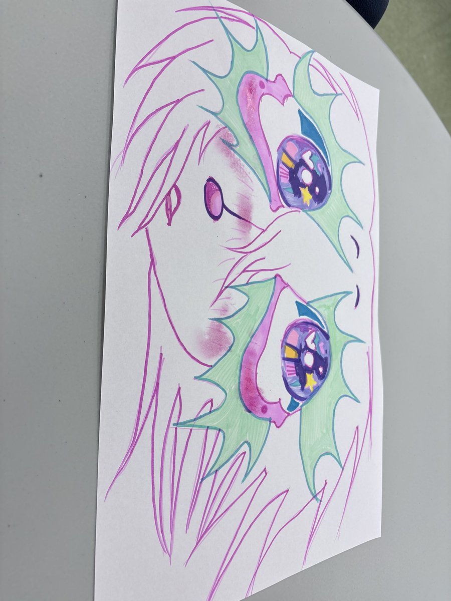 SparkllGutzz's tweet photo. When your boss lets you draw because you've been a good boy https://t.co/gWNZ4KrXvw