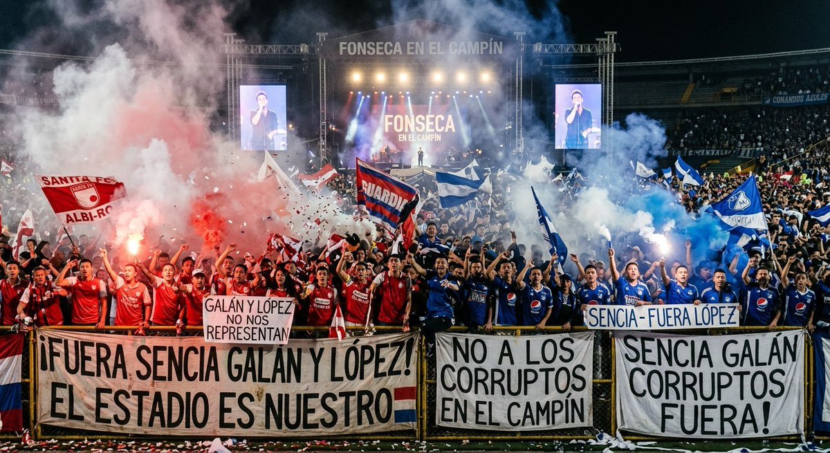 LaPieldeSantaFe's tweet photo. T O D O S    C O N T R A   @SenciaBogota 

Nos vemos el 24 de octubre en el Campín! https://t.co/F0Jp053BEv
