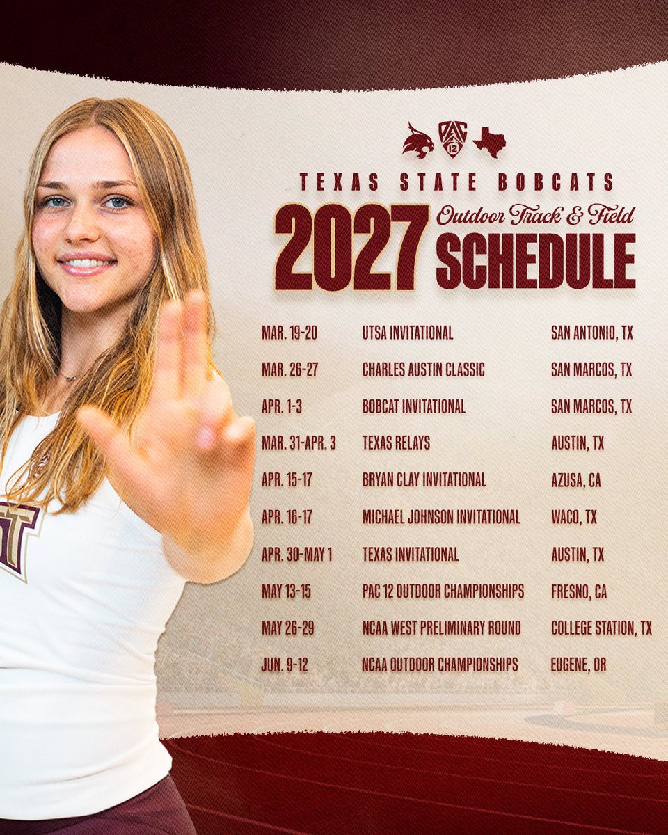 TXStateTrack's tweet photo. Locked in for 2027 🔒😼

#EatEmUp | #IMPACTFUL https://t.co/tKcoF649T4
