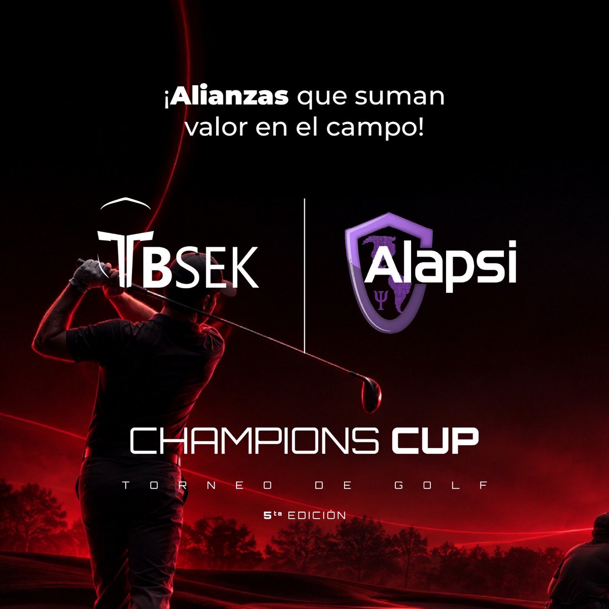 TBSeK_MX's tweet photo. 🏌️♂️⛳ ¡Las grandes alianzas hacen la diferencia en el campo!
Nos complace anunciar la participación de ALAPSI A.C. como aliado de TBSeK en el Champions Cup 2026 | 5.ª edición. 🔴
¡Nos vemos en el campo! 🏆
#TBSEK #ALAPSI #AlianzasEstratégicas #Ciberseguridad https://t.co/njKuGxqes6