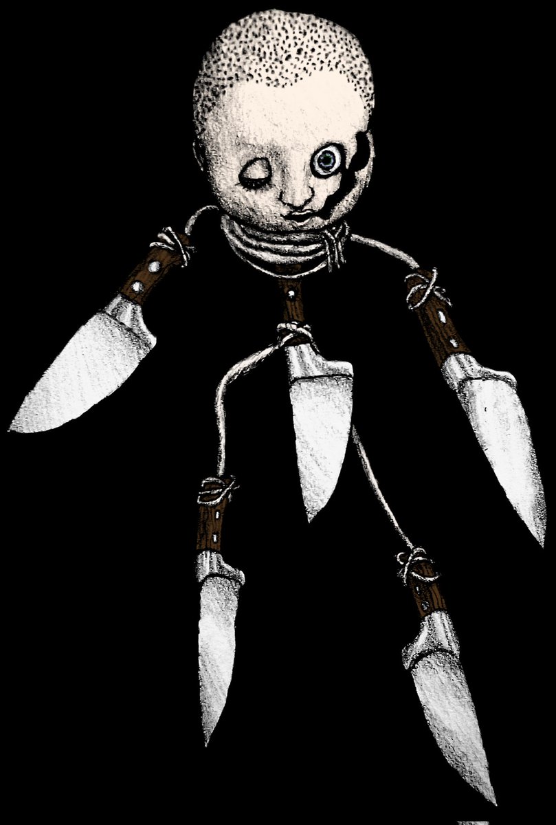 KittydemonO's tweet photo. Usually, a puppet master pulls the strings from the outside... but for today's character, we have Missing Strings! Technically a Body-snatcher in the fact that it guts people and puppets them from inside to lure in new victims, but it's plenty fast and nimble on its own.
#KatMoH https://t.co/Zu6okv9riv