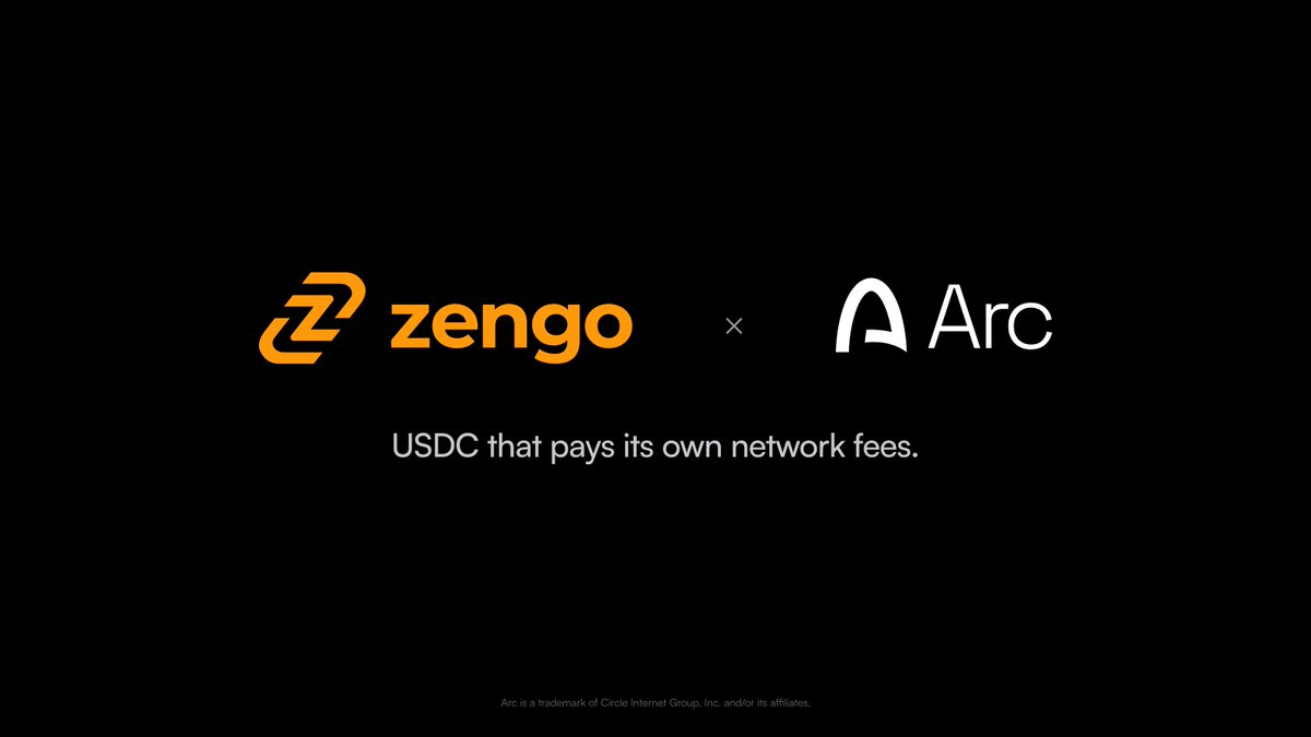 ZenGo's tweet photo. Zengo now supports Arc.

On Arc, USDC pays its own network fees. Buy, swap, send and receive USDC without holding any other token just to cover gas.

Welcome, @arc https://t.co/3JMBwIgawc