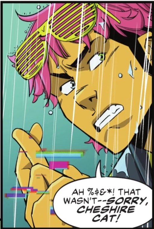 Patinha_Feia_'s tweet photo. Am I the only one who finds it funny that Jett "fights" by just standing perfectly still in the back with his fingers crossed, waiting for things to happen? 😭
And yet, this guy has the nerve to talk about Eugene! #wildcard #teentitans https://t.co/UAgJKrV95s