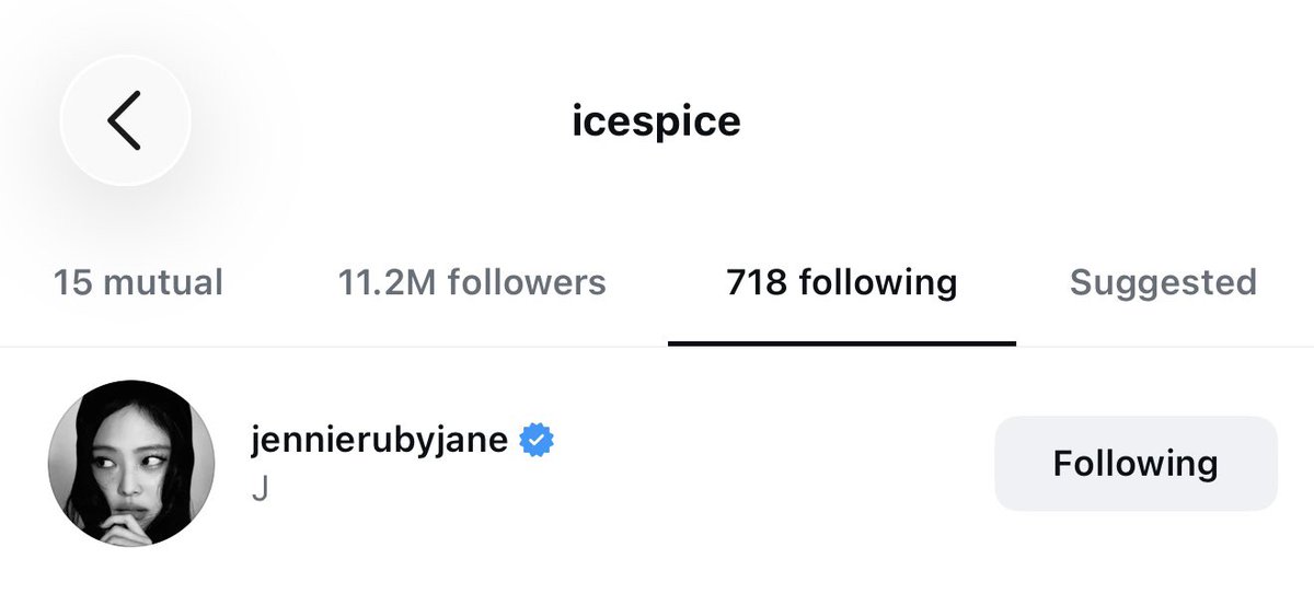 JennieDCGallery's tweet photo. 261015 Ice Spice has started following #JENNIE on Instagram. https://t.co/Ts8LaoaiF1