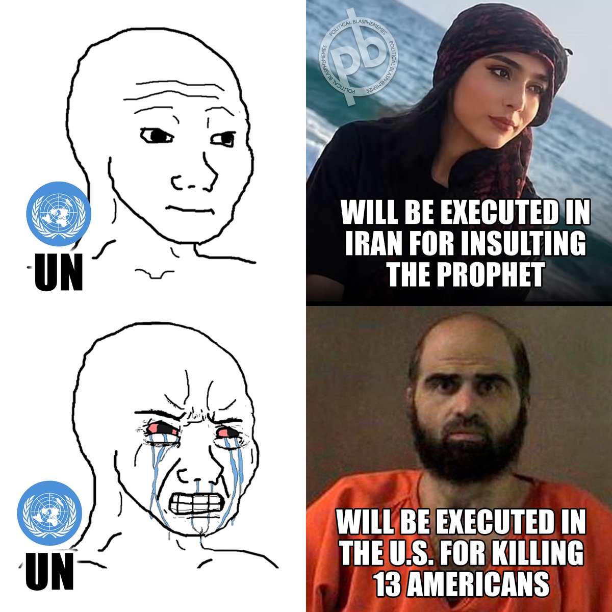 PBlasphememes's tweet photo. The UN is worthless. https://t.co/TY4HGI6Bpc