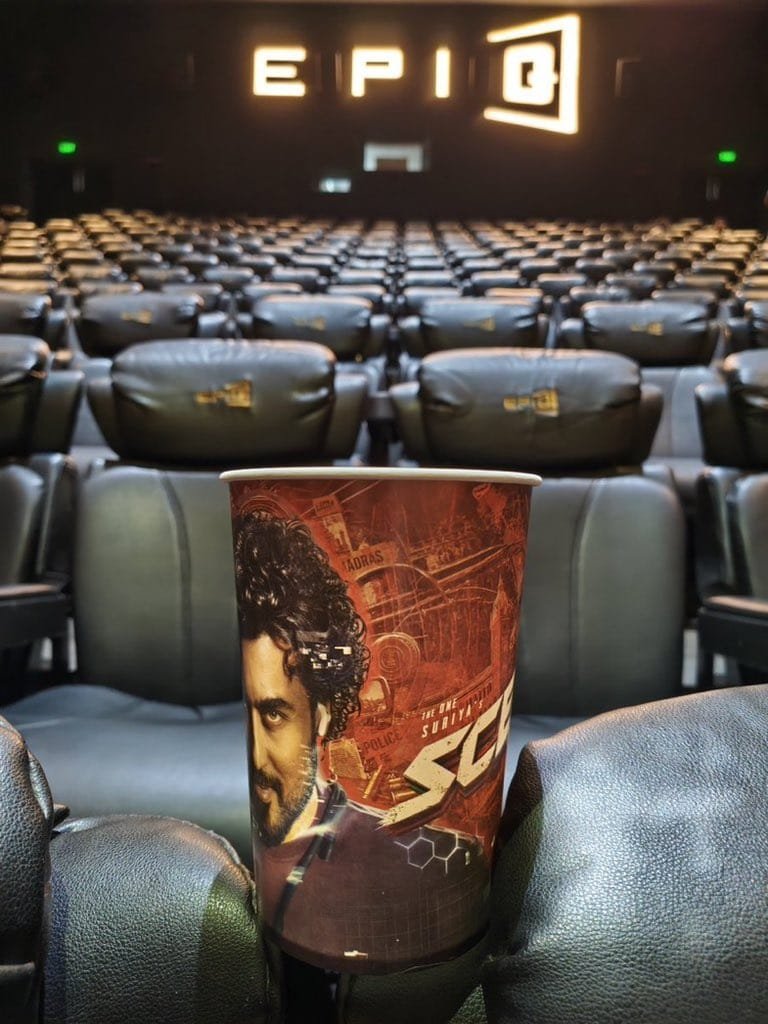 rameshlaus's tweet photo. The #SCENE fever is spreading across Tamil Nadu! 🔥🍿

Special POPCORN TUBS featuring #Suriya's #SCENE have reached major theatres across the state ahead of #Jailer2! 💥

A unique promotional move to build the excitement on the big screens! 🎬❤️‍🔥 https://t.co/syc7WI3FpY