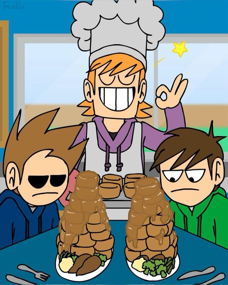 sirbasil0's tweet photo. i will forever spread my propaganda that matt is not a bad cook, he is good!! the issue is that he MAKES TOO MUCH. i just see it a lot in fics where they make him comically bad at cooking and it makes me sad... my chef matt... no... https://t.co/Ys8rQ5gHkA