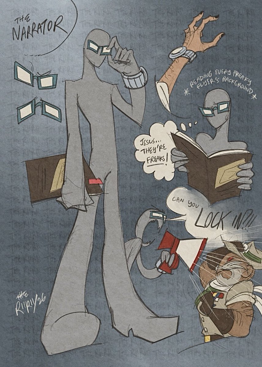 THE_RIIRII's tweet photo. Flyertober Day 14 — The Narrator
My first depiction of the narrator from Freaky Flyers. I dont want to draw his “full” appearance so as to allow ambiguity.
#myart #freakyflyers #fflyertober https://t.co/jBPtenkuXI