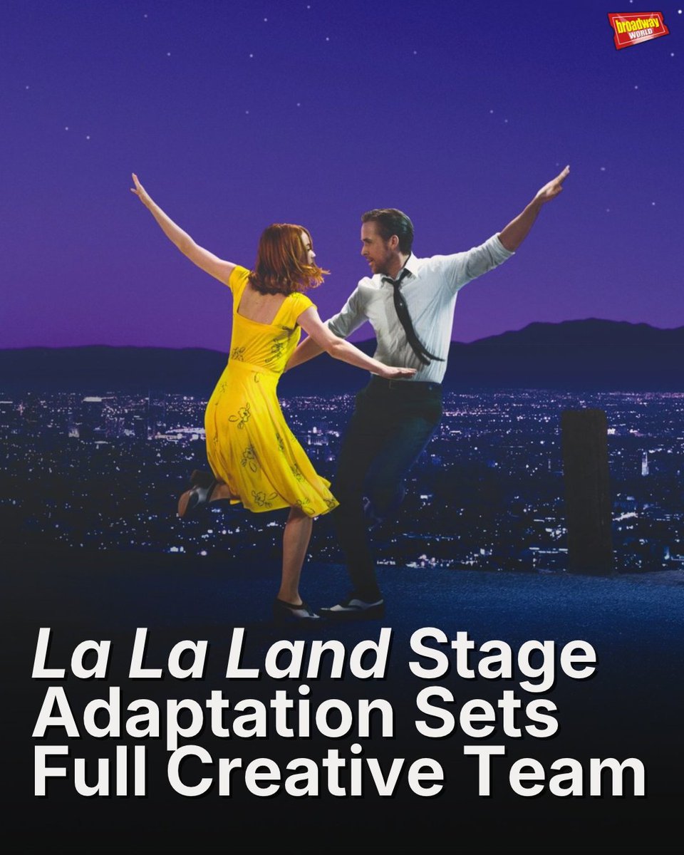 BroadwayWorld's tweet photo. The stage adaptation of La La Land has announced its full creative team, including the film’s Mandy Moore and Mary Zophres. Learn more here: https://t.co/jRiSKUPUB8 https://t.co/IhJSv6vAyc