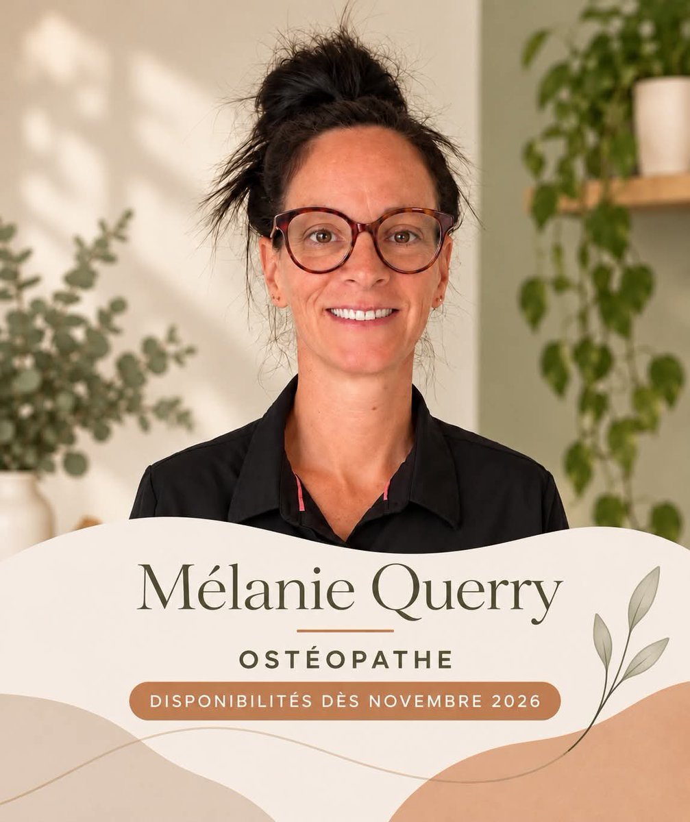 EspaceLeVillage's tweet photo. ✨ LES VISAGES DU VILLAGE

Aujourd’hui, découvrez Mélanie Querry, ostéopathe, qui se joindra à nous dès novembre 2026! 🌿🤍

Spécialisée notamment auprès des femmes enceintes, des bébés et des sportifs, elle offrira des soins adaptés à une clientèle variée.

📩 Envie de consulter pour vous-même ou votre enfant? Écrivez-nous pour en savoir plus et manifester votre intérêt!

🏡 Au Village, nous prenons soin de toute la famille.