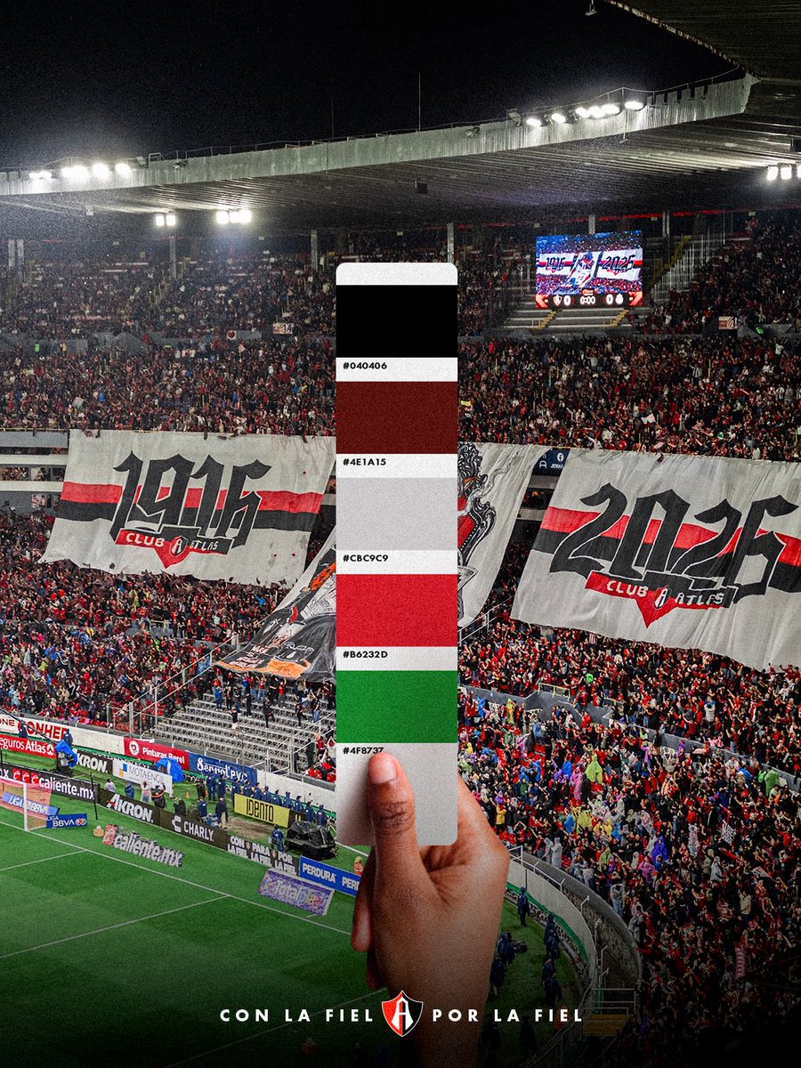 AtlasFC's tweet photo. Los colores 🎨 de una noche en el Estadio Jalisco 🖼

#ParaLaFielPorLaFielYConLaFiel https://t.co/uCHMSgtDyt
