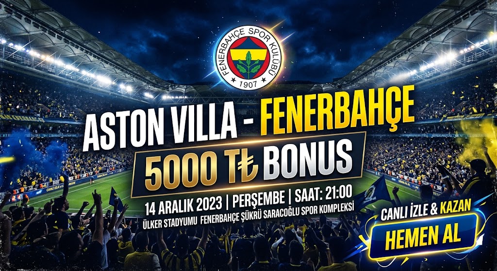 WalkLakes's tweet photo. 🟡🔵 DEV MAÇTA 5000 TL
Şampiyonlar Ligi:  Aston Villa - Fenerbahçe
🔥   Maç heyecanını doruklarda yaşamak ve 5000 TL bonusu kapmak için hemen tıkla: https://t.co/1osAUyRxho

🔗#denemebonusuverensiteler https://t.co/5iZpbaRIc5
