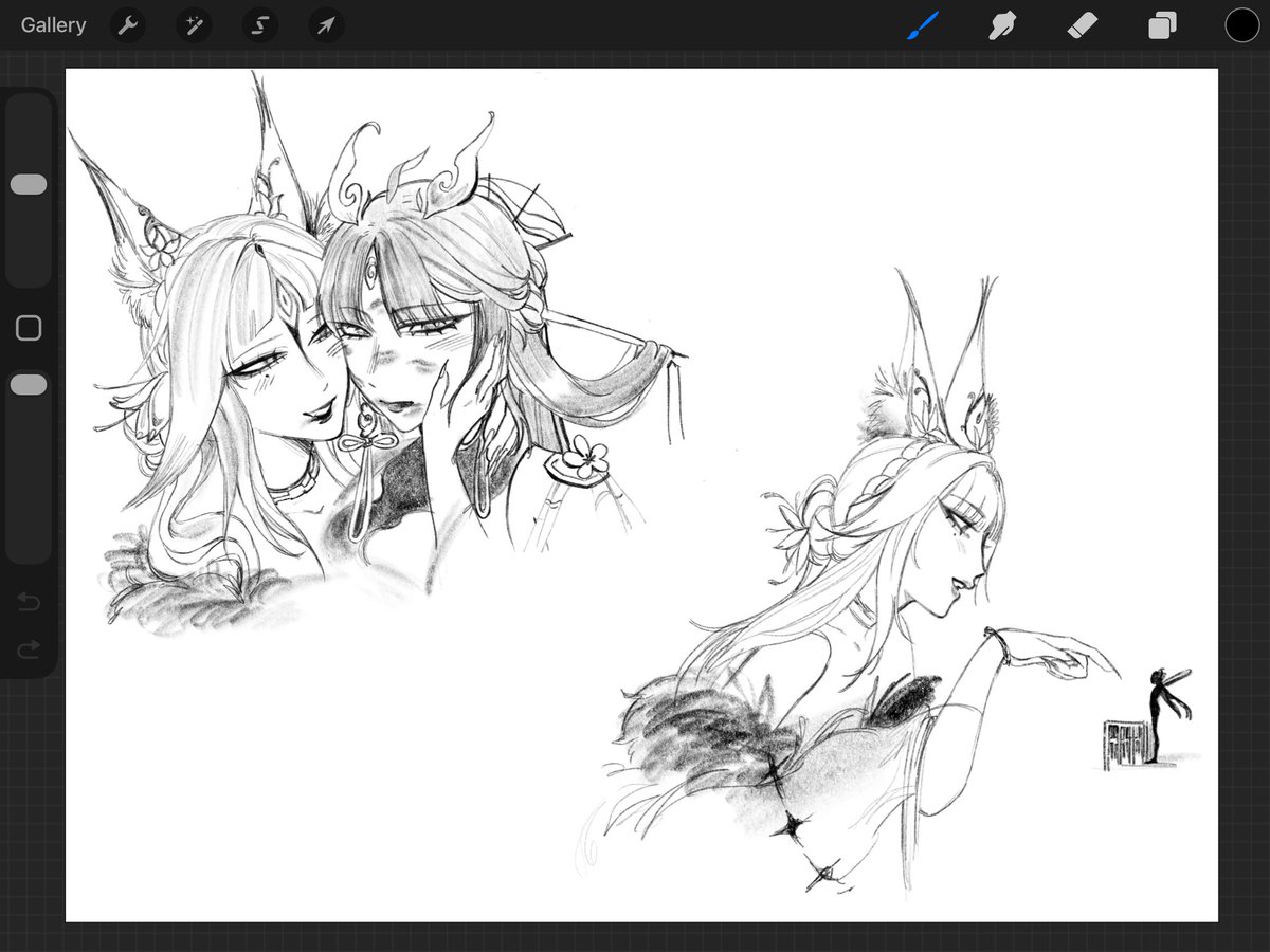 ge0rya_'s tweet photo. Lunchtime doodles #qinghsin #hsinxiao https://t.co/XaW5WZ8kQ3