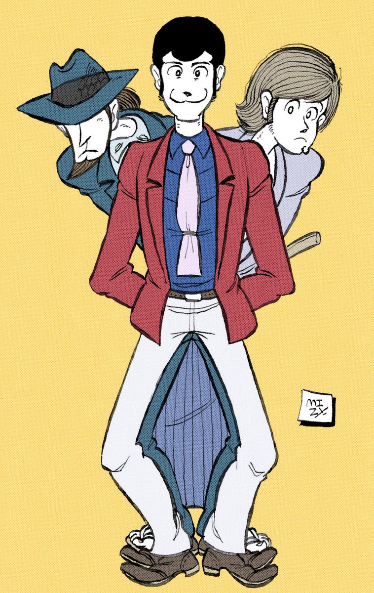 mijinko1031's tweet photo. 三人組
#絵 #ルパン三世 #石川五右エ門 #次元大介 https://t.co/1osFQSKqNz