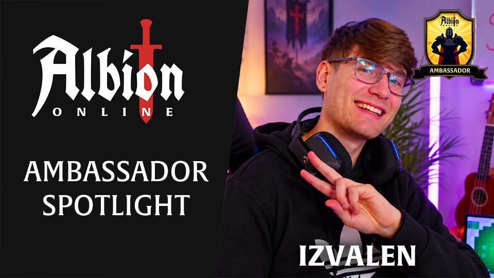 albiononline's tweet photo. ✨Ambassador Spotlight: izValen🎮

Valen proves you don’t have to master Albion before you can help others learn it.

The Ambassador Spotlight series continues with izValen, a Spanish-speaking creator who has turned learning Albion into a community project, mistakes and all.

Join us this Friday, October 16 at 20:30 UTC for his live interview on AlbionTV (https://t.co/cIAeWlcl5P) and a chance to win the 🎁Priest Vanity Bundle!
💜Twitch: https://t.co/4eC32egWeh
❤️YouTube: https://t.co/3aQilrlnTm
🖤TikTok: @izvalenn

#AlbionOnline #Ambassador #spotlight