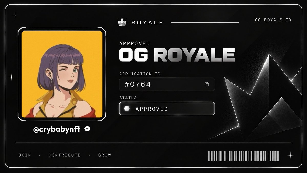 snarkw_'s tweet photo. Welcome to OG Royale @crybabynft https://t.co/VBEGPtsI31