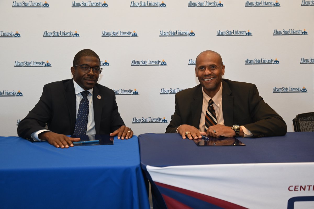 CGTC's tweet photo. CGTC and Albany State University Sign MOU with Athletic Transfer Focus
https://t.co/wDbGDqtjdF
#yourcollegeforourcommunity https://t.co/NFwyGNIO8F