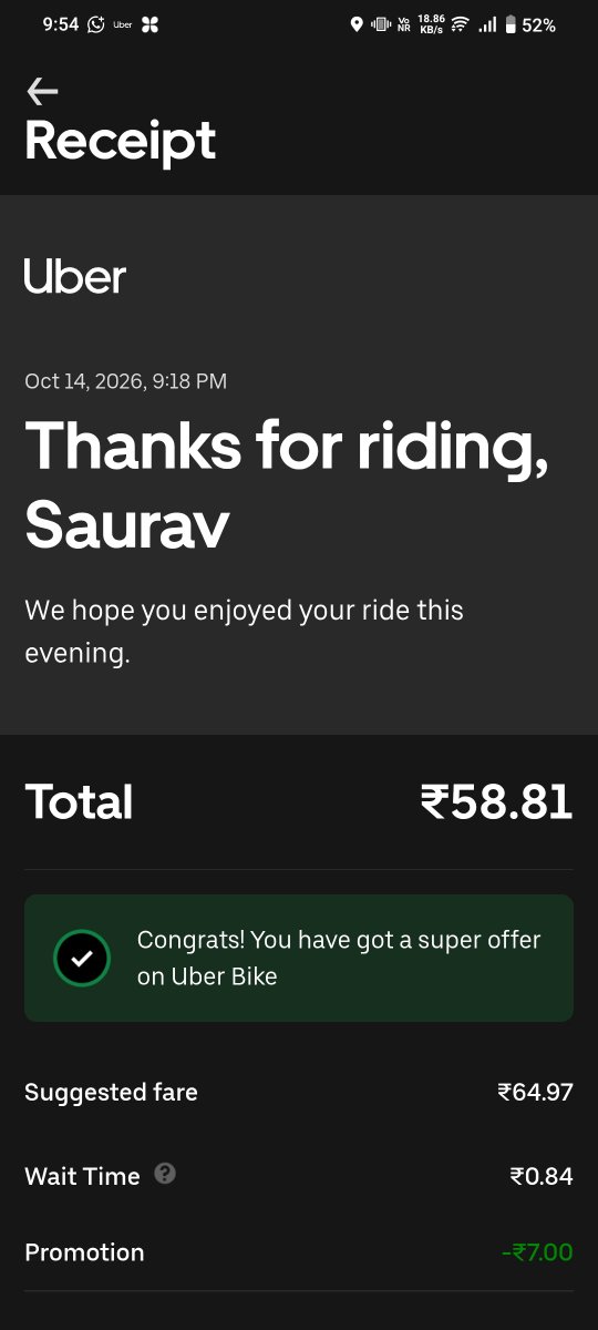 Sauravv2's tweet photo. @Uber ड्राइवर ने ऐप में दिखाए किराए से अतिरिक्त पैसे दूसरे @qr पर लिए। यह पूरी तरह अनुचित है। #Uber से अनुरोध है कि मामले की जांच कर ड्राइवर पर उचित कार्रवाई की जाय। https://t.co/bUYjMawReu