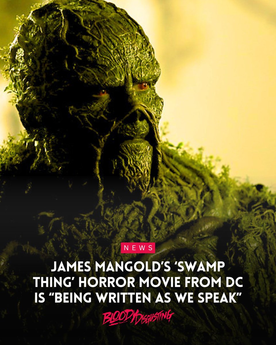 BDisgusting's tweet photo. James Mangold's SWAMP THING horror movie gets an update from DC's Peter Safran this week.

"The script is being written as we speak. It’s something we’re excited about. These things take time – when you’ve already got a filmmaker involved, you’ve got to wait for their window." https://t.co/y2cFmlL6yw