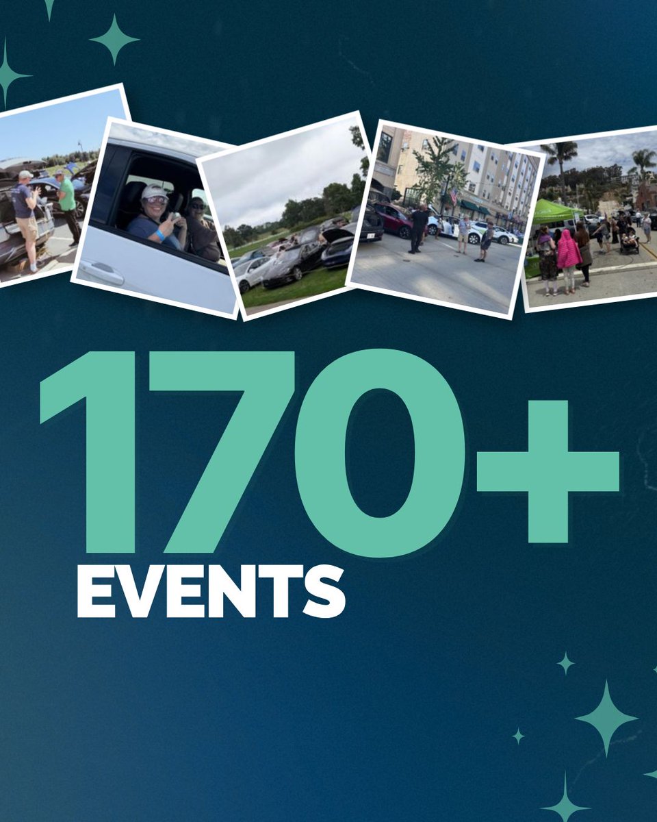 pluginamerica's tweet photo. Another National Drive Electric Month is officially in the books! We can’t believe this year’s NDEM has already come and gone, and there is so much to celebrate. We loved seeing so many events organized across the United States. https://t.co/Vdf0dyTJnQ