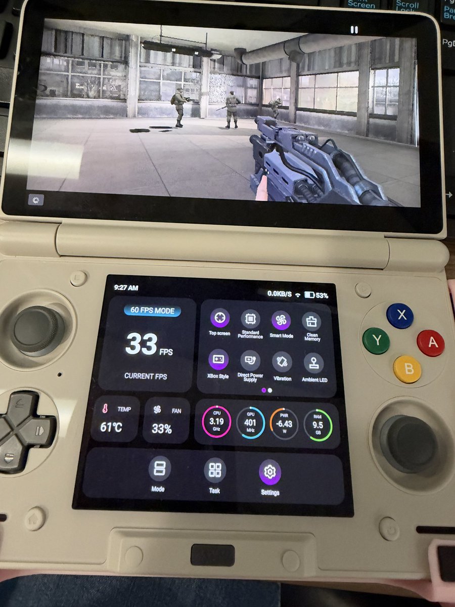 lilchief2007's tweet photo. It’s been so fun to play Resistance Fall of Man in my AYN Thor!! 

PS3 emulation can only get better! @RetroGameCorps https://t.co/xraYLAYFfj