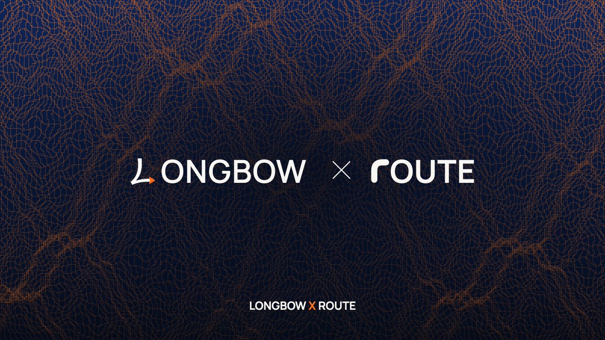 longbowlend's tweet photo. Longbow is partnering with Route (@routedotfun) to bring credit to every swap on Robinhood Chain.

Route is the DEX aggregator on the chain. Swap a stock token there and it now shows how much USDG you could borrow against it instead. Keep the stock, get the liquidity. You can also borrow and earn with Longbow right from Route’s token pages.

On Longbow, Route now powers our swaps. Deposit any token into our Core or Frontier vault in one transaction, no swapping to USDG first. Withdraw straight back out to any token.

Our risk got sharper as well. Every supply cap is now sized off Route’s live exit depth, measured every block.