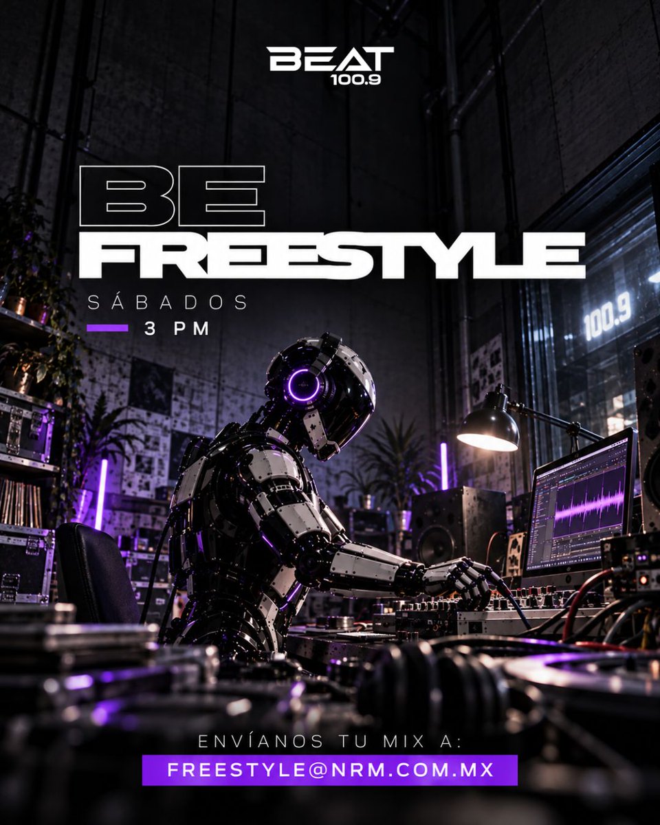 BEATOFICIAL's tweet photo. Tu mix puede sonar en Beat. 🎧⚡
BE FREESTYLE abre espacio a nuevos DJs. 🔊
🎛️ Duración: 55 minutos
📩 freestyle@nrm.com.mx
📻 Sábados · 3 PM
Beat 100.9 | https://t.co/UHILLD2lE0
#BEFREESTYLE #Beat1009 https://t.co/A3CqXWxIs0