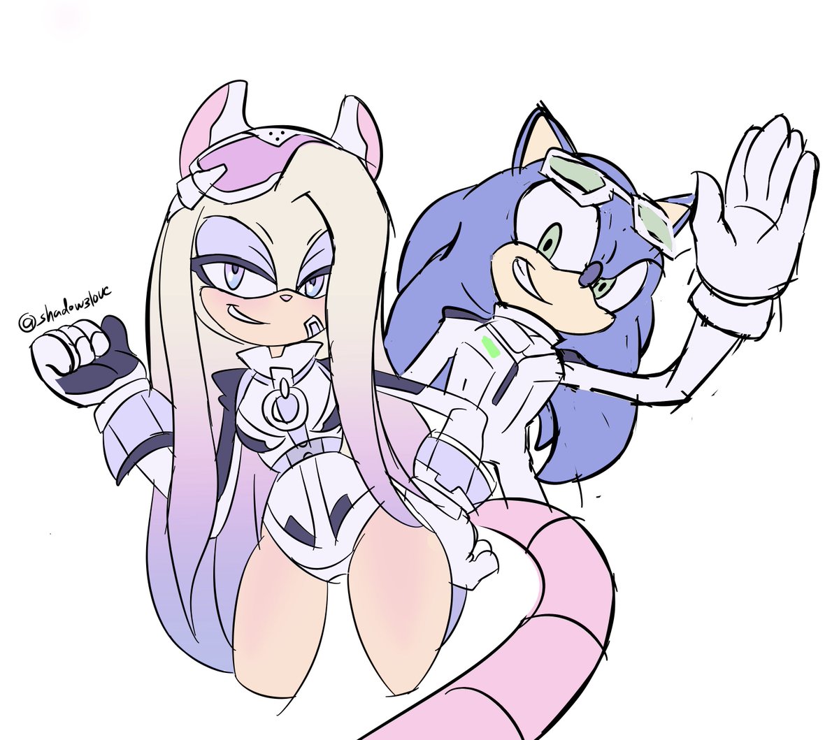 shadow3love's tweet photo. A little sketch of Rush belonging to the artist @nivvenx who inspired me to become a Sonic artist 🥹💜 https://t.co/Dv0k9C5DG7