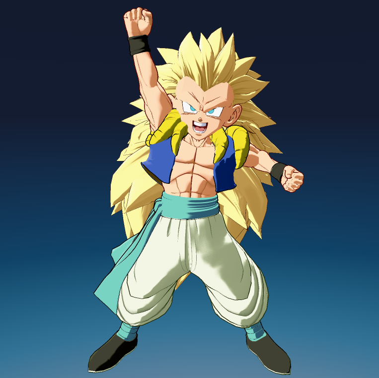 MrDumke's tweet photo. SSJ3 Gotenks in the style of DB Gekishin Squadra (Pre Overhaul) https://t.co/ao0LGbDd27