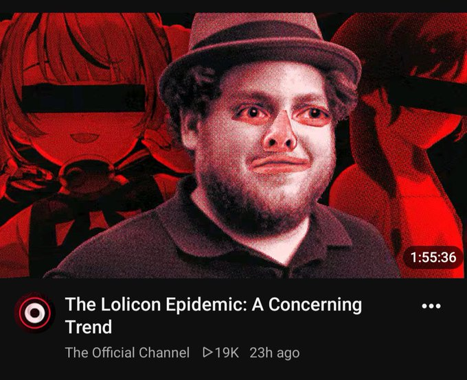 Pagan_GMR's tweet photo. Imagine sitting through two hours of bullshit listening to these people act like they know what they're talking about just to sound like an idiot in the end...

They attack Anime, Evie, Japan and everyone who enjoys these things. 

They know nothing about anime, Evie or Japan culture except from what they read on reddit... Yet they act like they're superior and know all.

These people make a whole video about fictional characters and still can’t tell fiction from reality... 

These people are not only projecting but they're trying to grift on the hate towards fiction... Such Sensitive people, unmasking themselves as always.