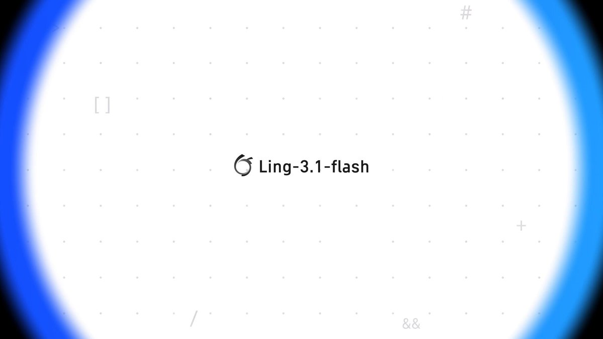 trivediprateek's tweet photo. ant just open-sourced ling-3.1-flash.

560b total moe, ~25b active per token, up to 1m context, mit on hugging face + modelscope. hybrid-linear stack (63 kda + 9 gated mla). built for agent / coding / design work — ant's own demo turns a brief into a page or ui prototype. https://t.co/dTwQ3F7N5K