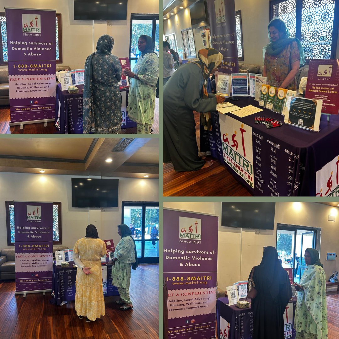 maitribayarea's tweet photo. On Oct 9, Maitri had the privilege of connecting with community members at the Jummah prayer at the Muslim Community Center, East Bay. It was inspiring to share Maitri’s programs, prevention work, resources and history with so many people. Huge thanks to MCC for their support. https://t.co/jOBt0dC8rm