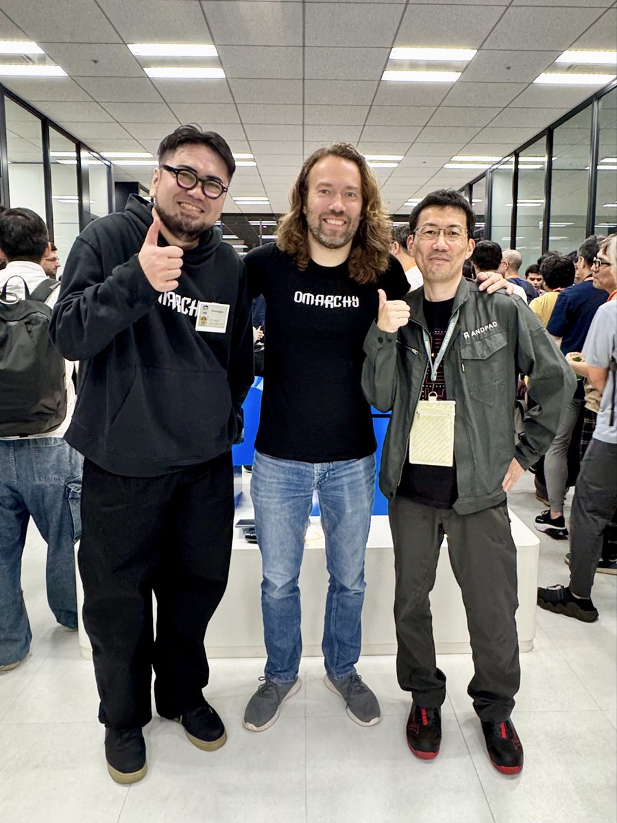 y_komaco's tweet photo. #omarchy_tokyo で撮らせていただきました📷✨
@dhh @hsbt @komagata https://t.co/3441FhjQxD