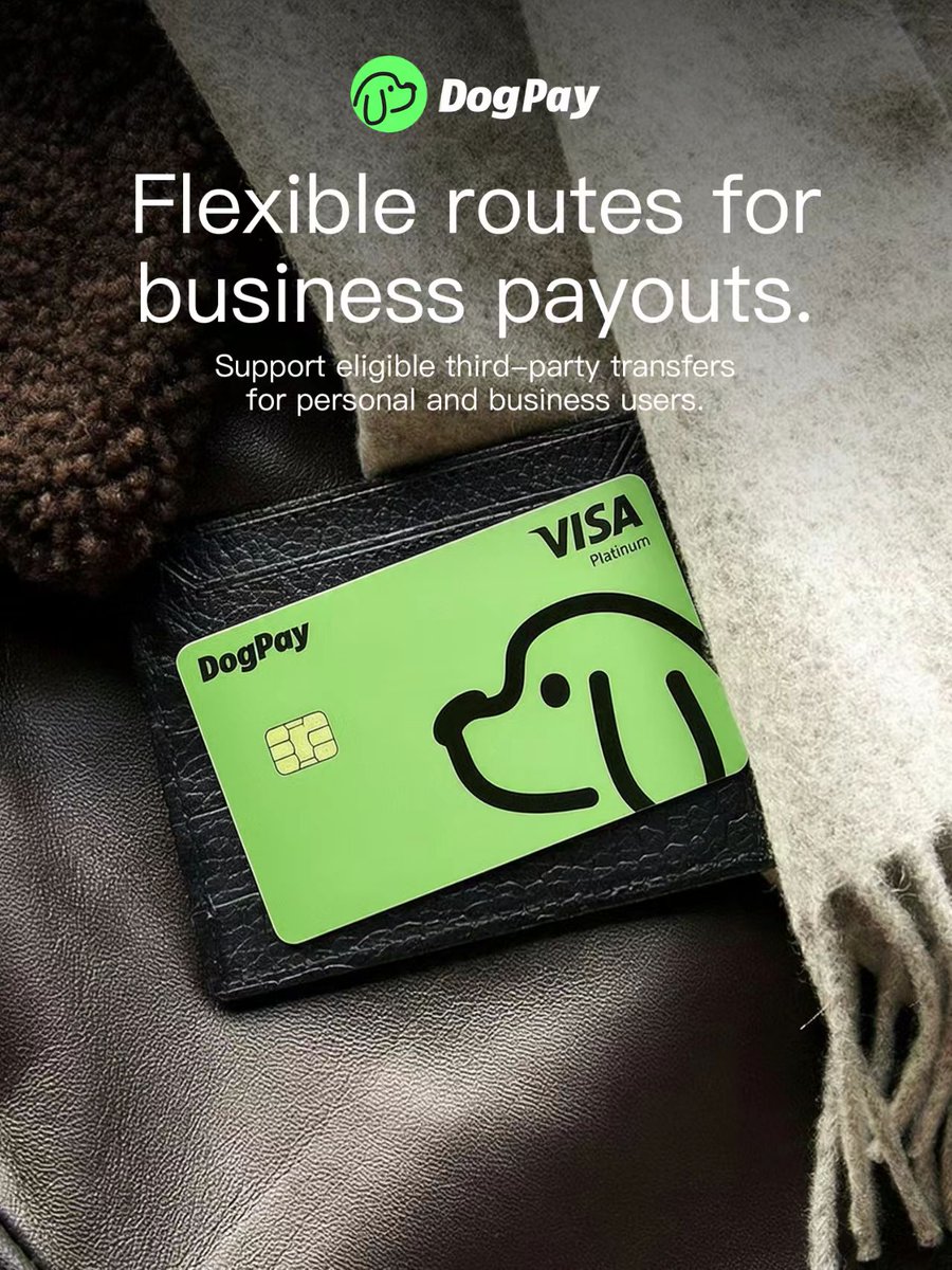 DogPay_'s tweet photo. Some business payouts need to reach third-party suppliers or partners directly.
DogPay supports eligible third-party business transfers under compliant frameworks, offering flexible payout options for personal and business users.
#DogPay #GlobalTransfers #BusinessPayments https://t.co/Qi2Zpynfz1