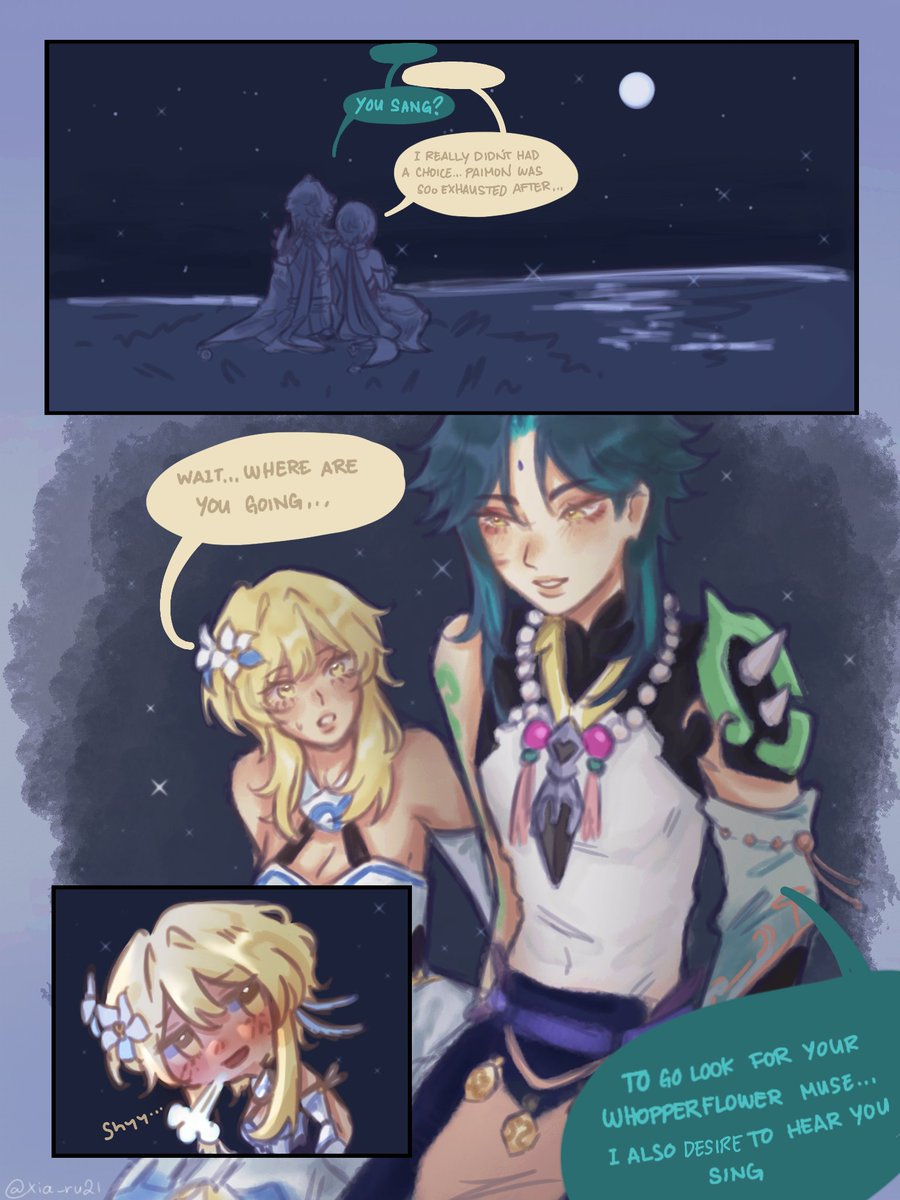 Xia_ru21's tweet photo. Finding a Whopperflower muse (7/15)
I have the second panel drafted, should i continue it for 8/15 or nah...🤔
#xiaolumi https://t.co/vwHIZGbFgT