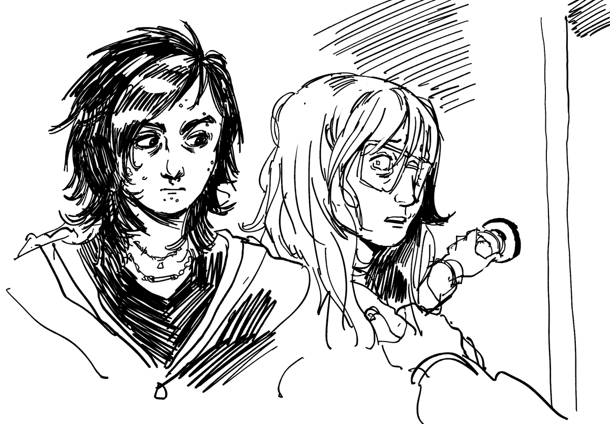 moonfruito's tweet photo. upp doodles as i test some new brushesss (no spoilers please i'm on ep2) #jrwifanart #jrwishow https://t.co/Uf4AM7B7Mt