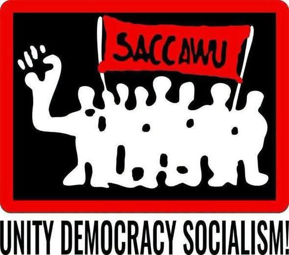_cosatu's tweet photo. #NEHAWU conveys its deepest and heartfelt condolences to the family, comrades, friends and members of the South African Commercial, Catering and Allied Workers Union [SACCAWU] following the untimely passing of its General Secretary, Comrade Mduduzi Mbongwe

 #HambaKahleMduMbongwe https://t.co/43WW1N1RJm